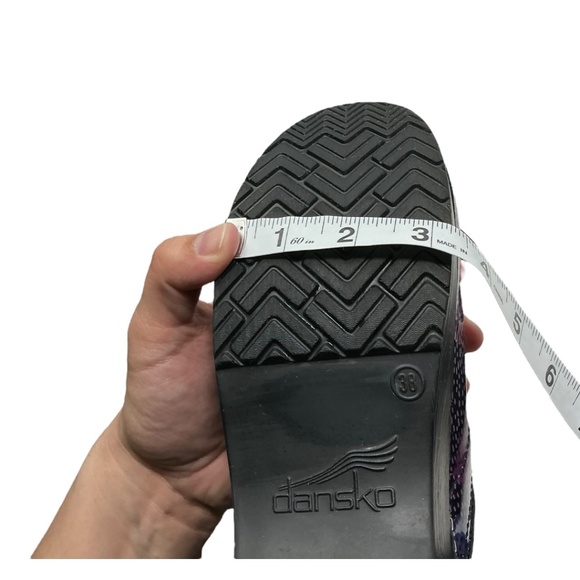 Dansko Patent Leather Professional Dotty Abstract Clogs - Picture 13 of 14